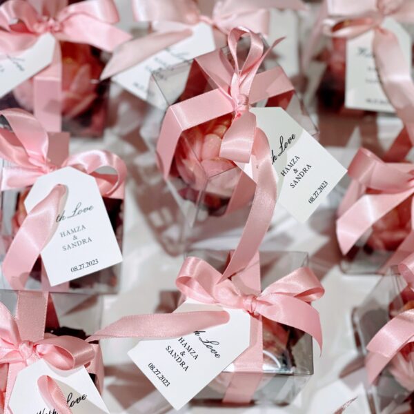 Lotus Favors Candles Boxes